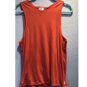 RVCA sleeveless open back tank